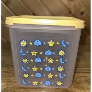 Tupperware Modular Mates Baby Nursery Design Sun Moon Stars Large With Lid‎
